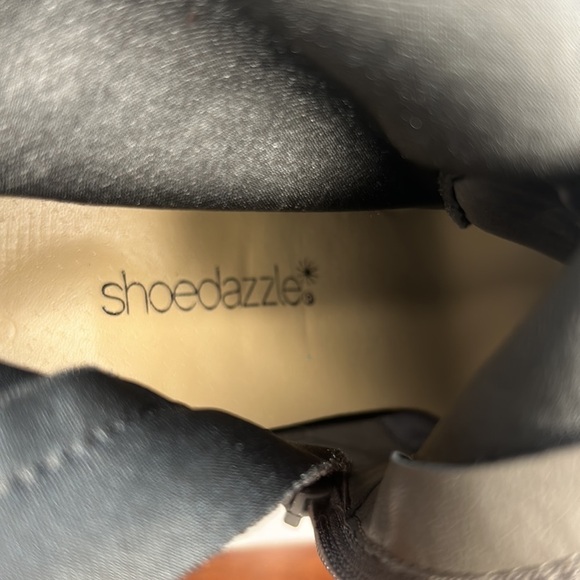 Shoedazzle Leela Knit Mid-Calf Boot Fitted Zip Heathered Grey Women's Size 6.5 - Picture 6 of 9